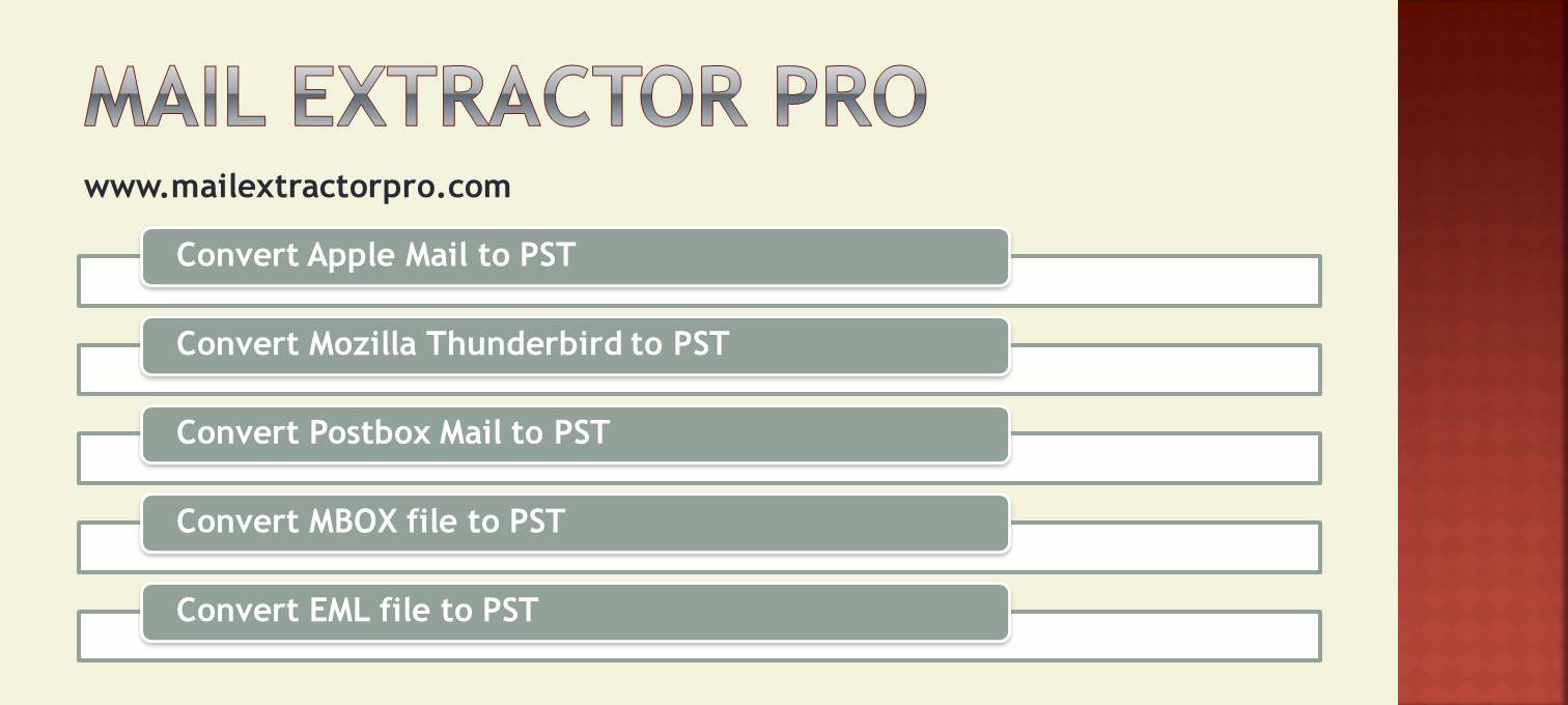 Apple Mail to PST Transfer Task