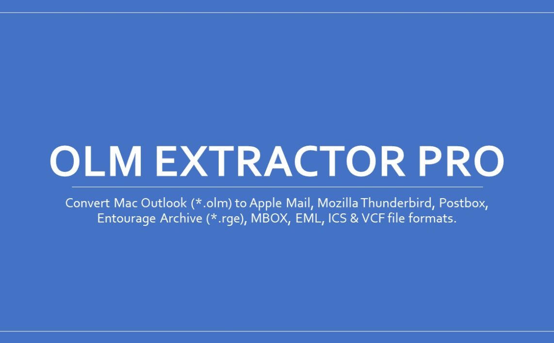 automated OLM to Thunderbird converter